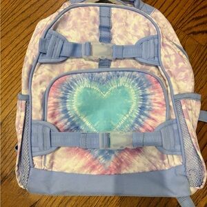 Pottery Barn Kids Tie-Dye Heart Backpack - Pink and Blue